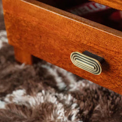 Modern Olive Classy Solid Mango Wood Nightstand Bedside Table