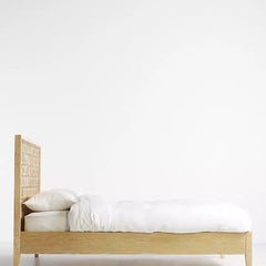 Antalya Modern Hand Carved Wooden Bed- All Sizes