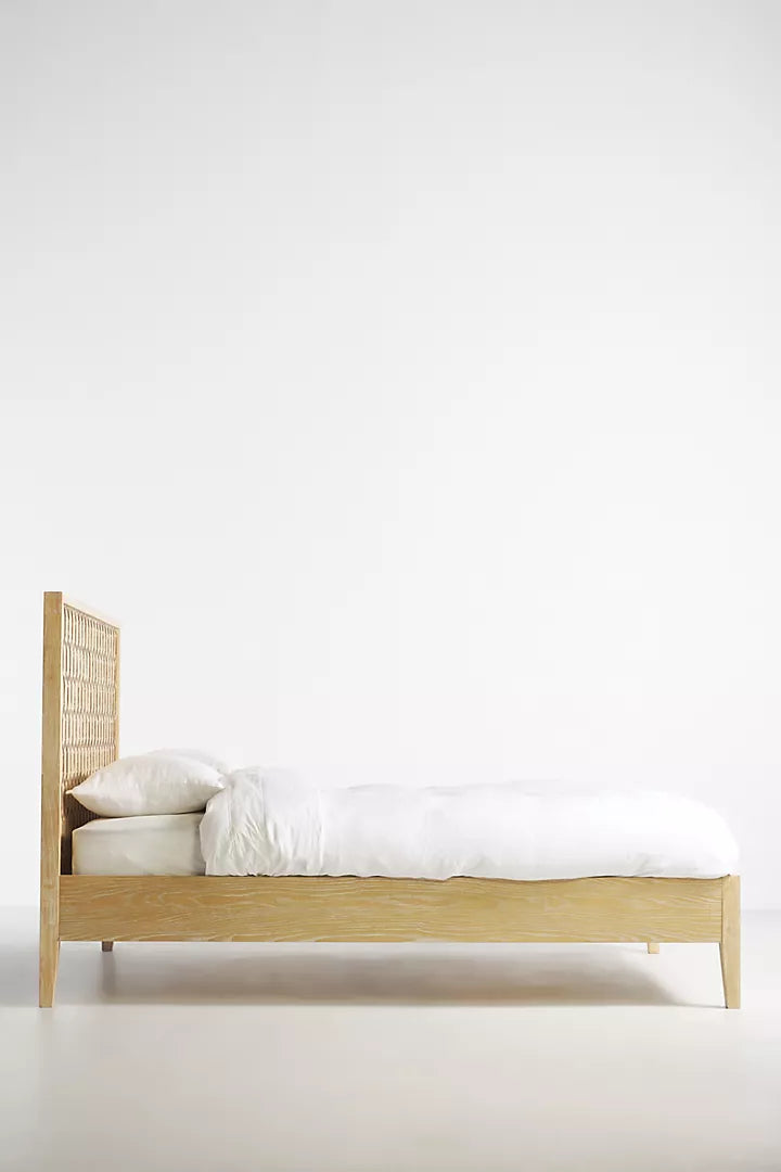 Antalya Modern Hand Carved Wooden Bed- All Sizes