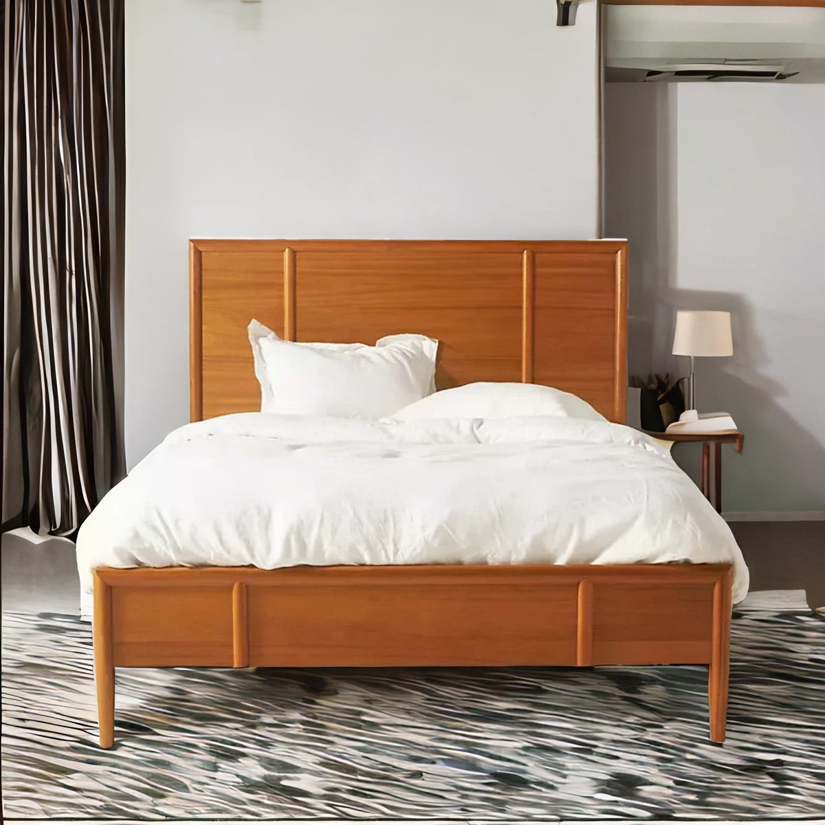 Berlin Durable Solid Acacia Wood Bed - All Sizes