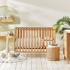 Rattan Baby Cot In Natural Finish