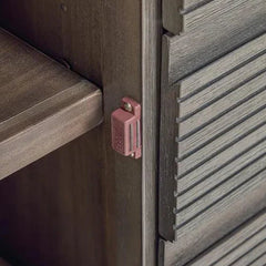 Modern Goa Torpedo Classy Mango Wood Brown Bookcase