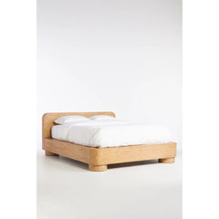 Antalya Modern Solid Oak Wood Bed - All Sizes
