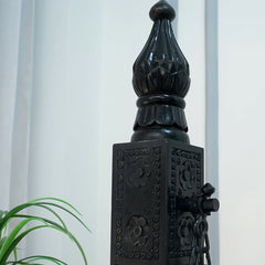 Modern Mango Solid Wood Black Finish 2 Seater Swing Chair