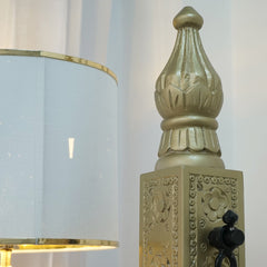 Modern Mango Solid Wood Gold Finish 2 Seater Swing Chair