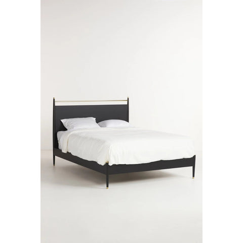 Antalya Modern Solid Wood Bed in Black Finish- All Sizes