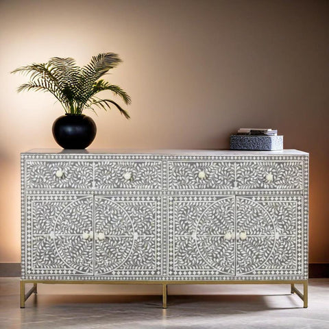 Bone Inlay Floral Sideboard