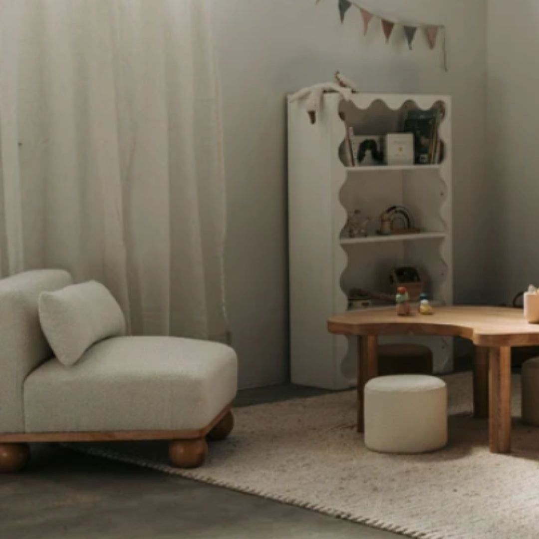 Kids Accent Bouclé Chair