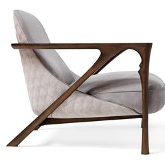 Modern Leather armchair with armrests