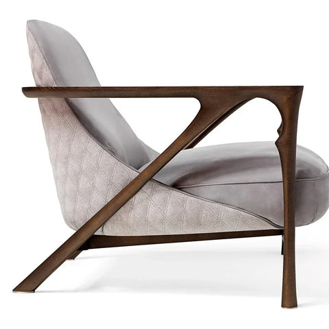 Modern Leather armchair with armrests