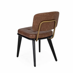 Classic Sheesham Wood & Leather Dining Chair