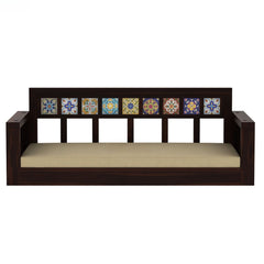 Classic Solid Wood Walnut finish 2 Seater Swing Chair