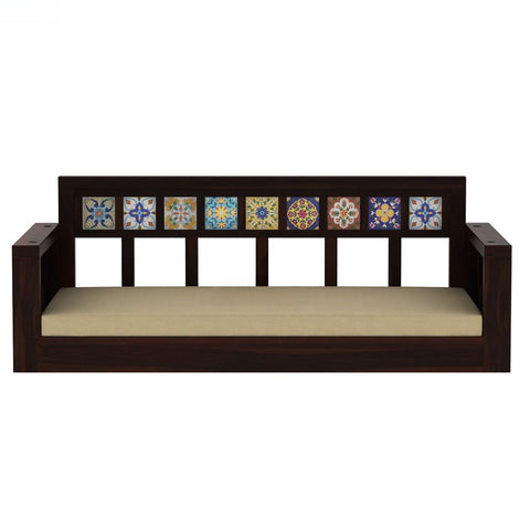 Classic Solid Wood Walnut finish 2 Seater Swing Chair