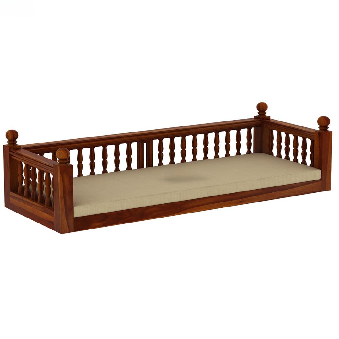 Classic  Solid Wood Honey finish 2 Seater Swing Chair