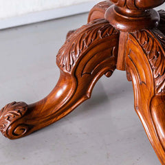 Traditional Luxurious Teakwood Round Side Table