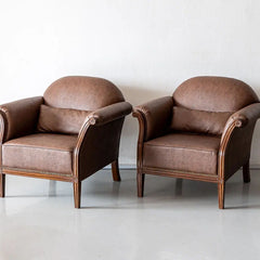 Traditional Luxurious Teakwood Single Seater Sofa