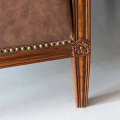 Traditional Luxurious Teakwood Single Seater Sofa