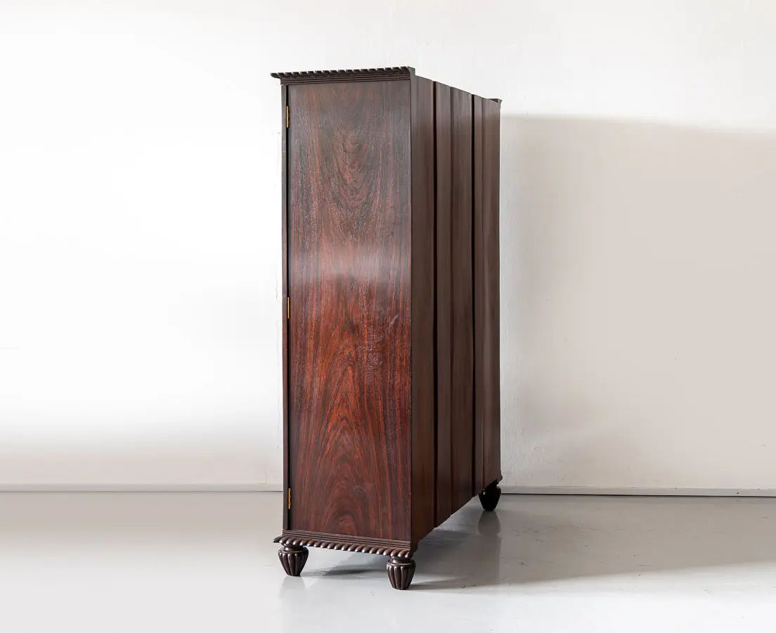 Traditional & Classic Rosewood Carved Cupboard