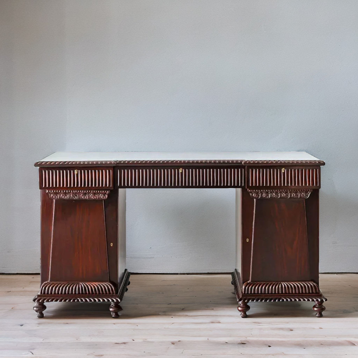 Traditional & Classic Carved Rosewood Study Table