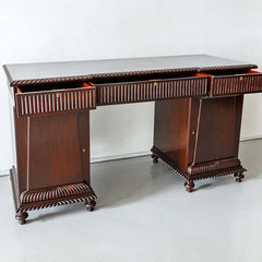 Traditional & Classic Carved Rosewood Study Table