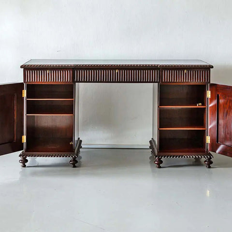 Traditional & Classic Carved Rosewood Study Table