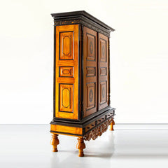Traditional & Luxurious Teakwood Carved Cupboard