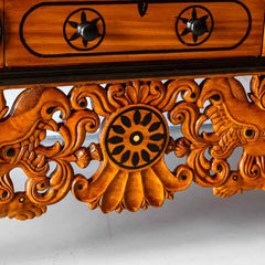 Traditional & Luxurious Teakwood Carved Cupboard