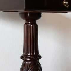Traditional Classic Rosewood Chess Side Table
