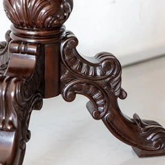 Traditional Classic Rosewood Chess Side Table