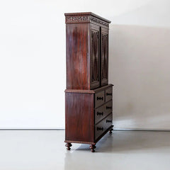 Traditional & Classic Rosewood Carved Cupboard