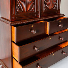 Traditional & Classic Rosewood Carved Cupboard