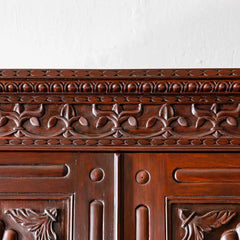 Traditional & Classic Rosewood Carved Cupboard