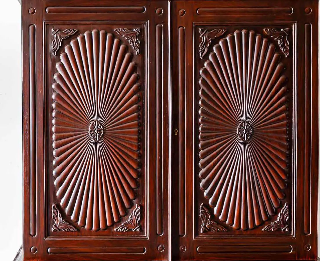 Traditional & Classic Rosewood Carved Cupboard