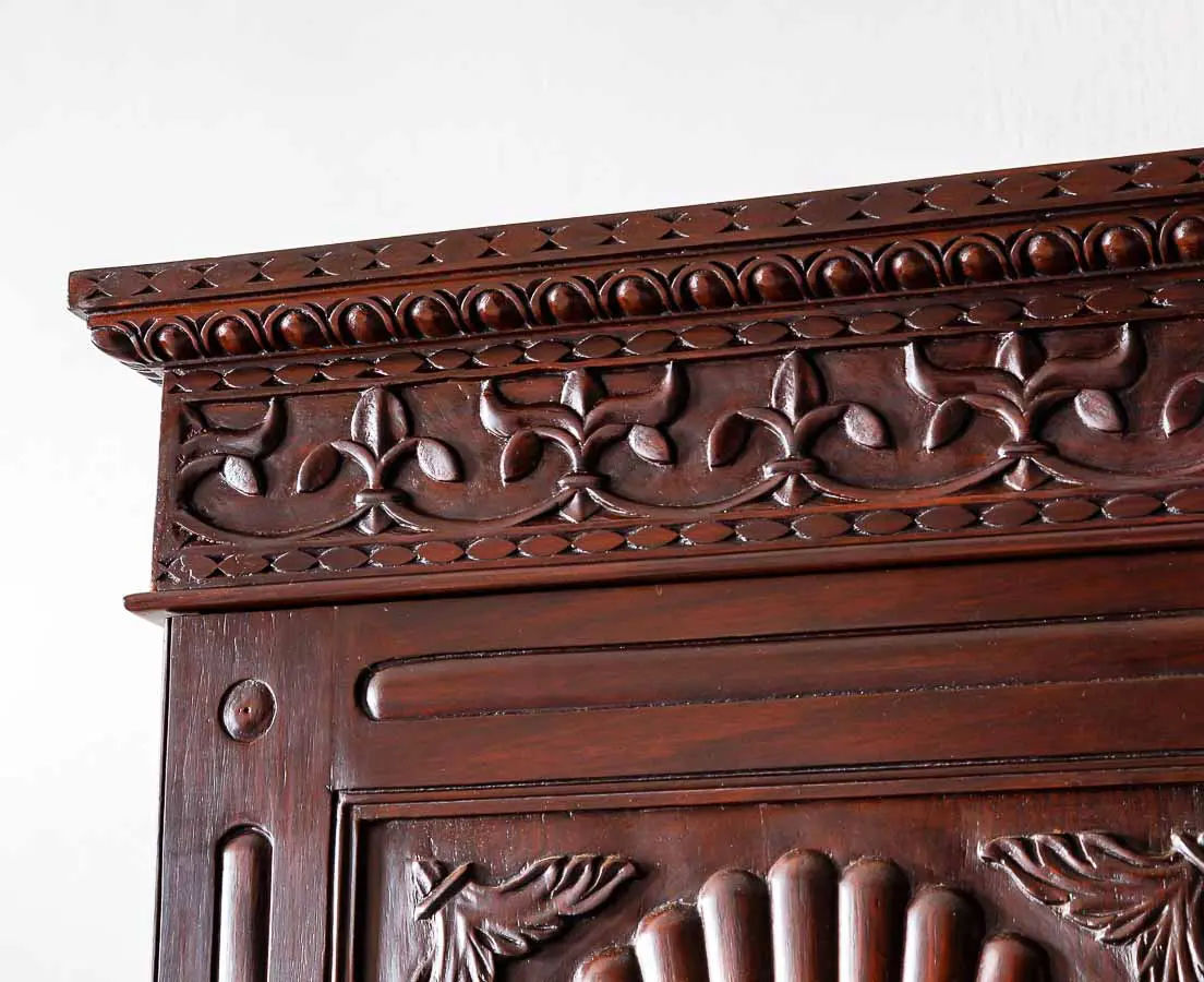Traditional & Classic Rosewood Carved Cupboard