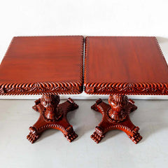 Traditional Pair of Luxurious Teakwood Side Table