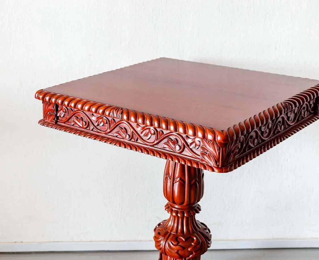 Traditional Pair of Luxurious Teakwood Side Table