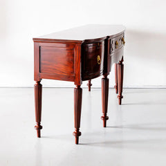 Traditional & Luxurious Teakwood Front Bow Study Table