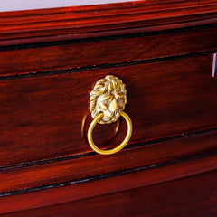 Traditional & Luxurious Teakwood Front Bow Study Table