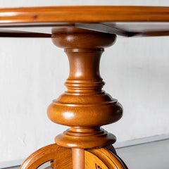 Luxury Rattan Teakwood Round Dining Set With Chairs - 4 Seater, 6 Seater - All Sizes