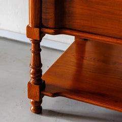 Traditional Pair of Luxurious Teakwood Bed Side Tables With 3 Drawer