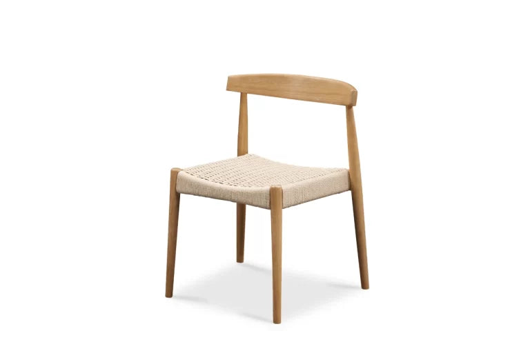 Luxury Teak Wood Dining Table Set Rope Chairs- 4 Seater, 6 Seater - All Sizes