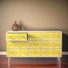 Bone Inlay Chest Of Drawers