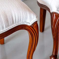 Luxury French Solid Teak Wood Dining Table Set - 4 Seater, 6 Seater, 8 Seater - All Sizes