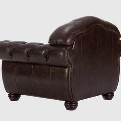 Chesterfield Leather One Seater Sofa