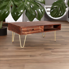 Picasso Dark Mango Wood Coffee Table