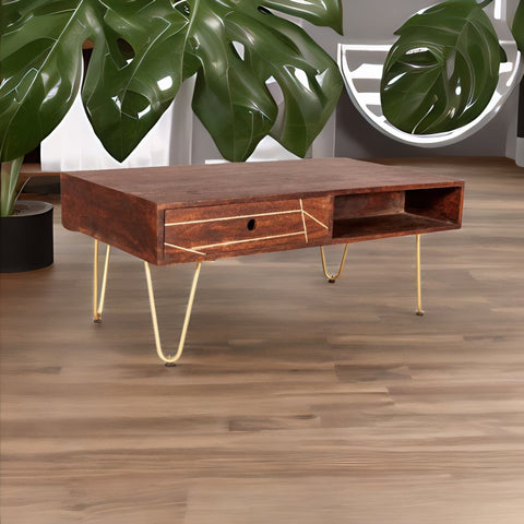 Picasso Dark Mango Wood Coffee Table