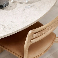 Luxury Marble Top Round Dining Set With Chairs - 4 Seater, 6 Seater - All Sizes