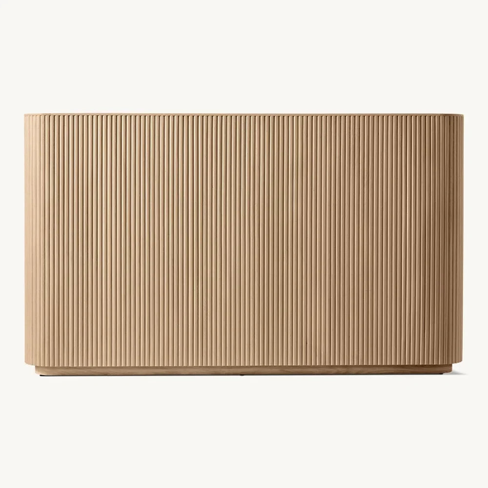 Viola Luxury Fluted Solid Wood Shelter Bed - All Sizes