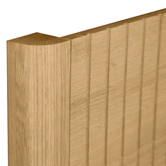 Antalya Modern Fluted Solid Wood Bed - All Sizes