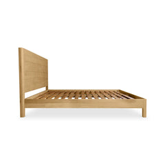 Antalya Modern Fluted Solid Wood Bed - All Sizes